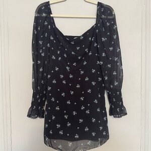 Wilfred Blue Bishop Sleeve Sundress